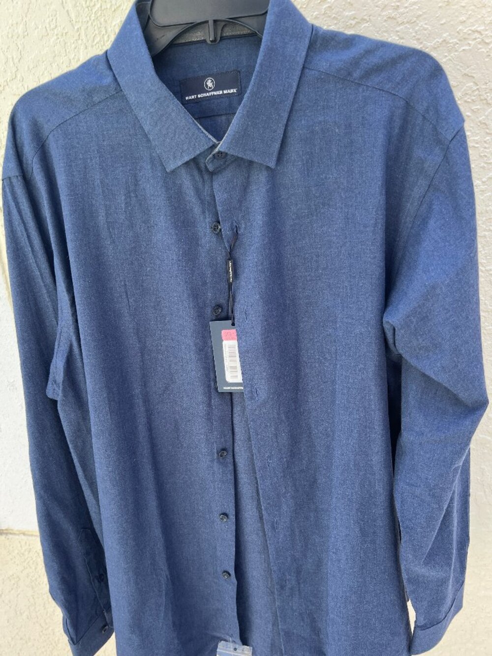 Men's long sleeve dress shirt NTW - Schaffner Marx - Size XL - Straight fit